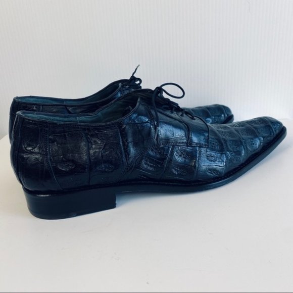 Franco Cuadra Genuine Hornback Crocodile Shoes - Picture 4 of 15